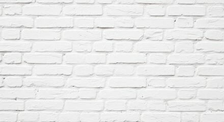 Obraz premium A Close Up View of a Painted White Brick Wall Texture Background