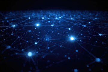 Naklejka premium Linking elements in the business realm is as straightforward as linking points in the commercial cosmos.
