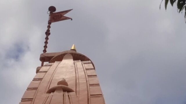 The Shree Ram Mandir in Chafal flies the Bhagwa Dhwaj (saffron flag). It symbolizes renunciation, purity, divine victory (Dharma Vijaya), and the sacred presence of Lord Rama, embodying spiritual sign