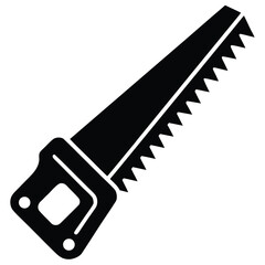 saw vector icon on white background