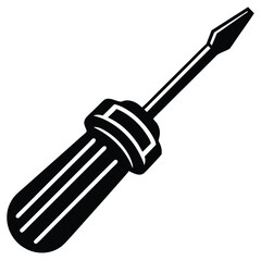 screwdriver vector icon on white background