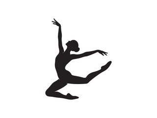 Dancing Woman Silhouette vector