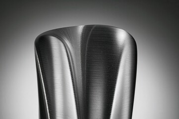 Glossy metal vessel