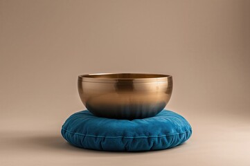 Vibrating Bowl Resting on a Soft Blue Pad