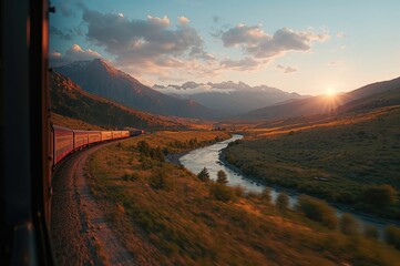 Captured on a long-distance train journey across the country