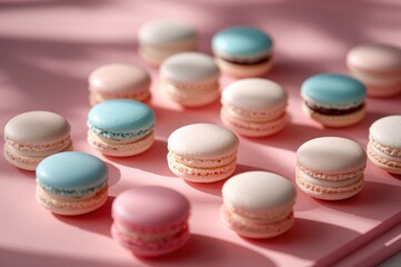 Assortment of Tasty Macarons
