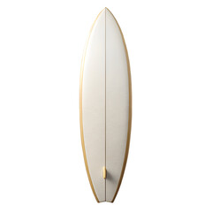 White and Gold Surfboard with Textured Surface and Yellow Fin on Black Background surfing