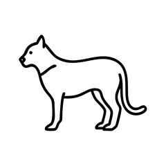 Line art drawing of a dog breed vector illustration for pet lovers and animal enthusiasts design