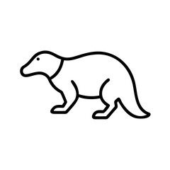 Discover the unique pangolin line art vector illustration for wildlife animal designs and projects