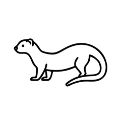 Discover the sleek weasel illustration vector graphic download for your design needs and projects