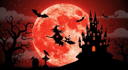 halloween background with scary halloween