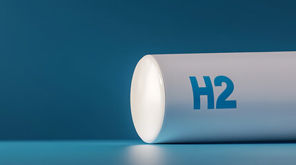 H2 fuel cylinder represents green hydrogen energy innovation, clean mobility, and sustainable solutions for reducing carbon emissions and promoting environmental responsibility.
