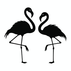 Standing Out Flamingo Silhouette