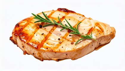 grilled salmon steak