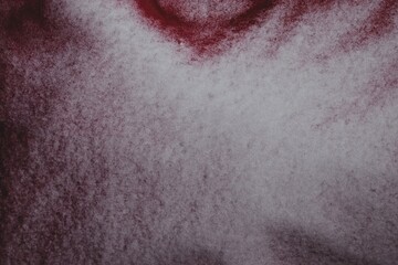 Snow-Covered Red Surface Abstract Winter Texture