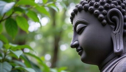 Buddha Statue in Garden