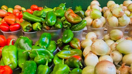 Legumes na feira livre