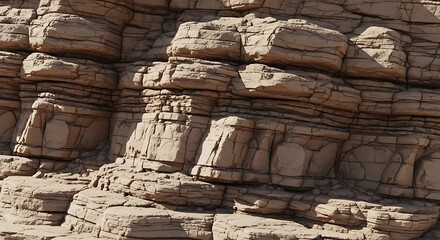 Rocky Coastal Cliff Face.