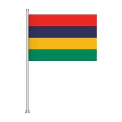 Mauritius national emblem country banner symbol independence day celebration graphic element design 100