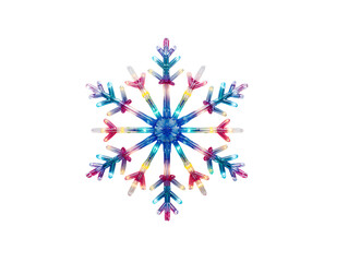 Glow stick snowflakes