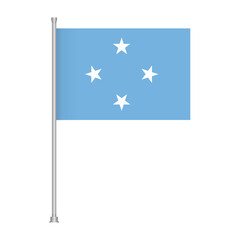 Micronesia national flag illustration patriotic symbol of country nation emblem banner state identity