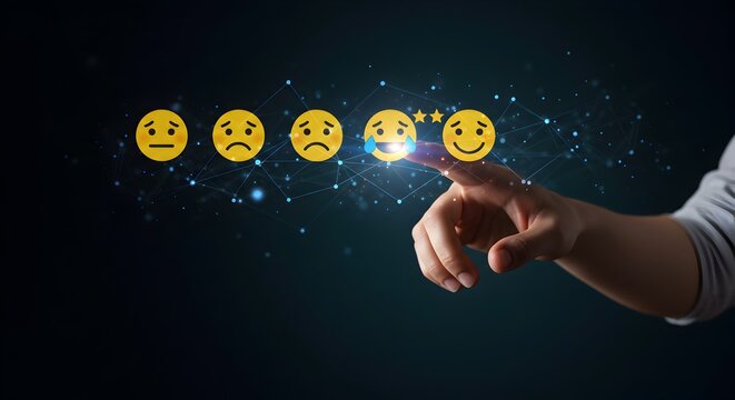Customer Experience Rating with Interactive Emoji Scale