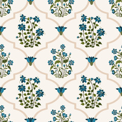 Vector Hand drawn colourful geometric flowers Motifs African boho paisley, seamless patterns with floral for fabric Ethnic Indian Pattern, textiles, clothing, wrapping paper, backdrop, banner.
