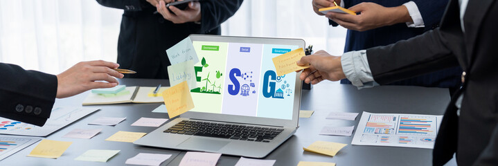 ESG environmental social governance policy for brisk business to set a standard to achieve high ESG...