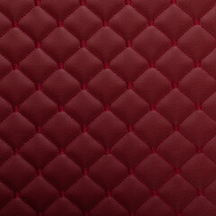 Red leather texture with diamond-shaped ornament