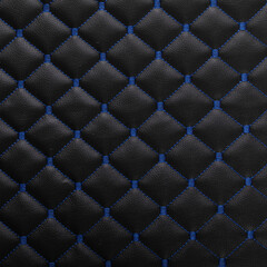 Black leather texture with diamond-shaped ornament