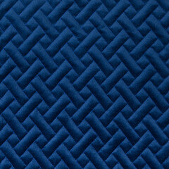 Blue fabric texture with ornament