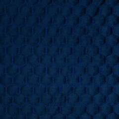Blue leather texture with hexagon ornament