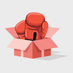 Boxing day flat vector illustration design