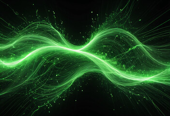 Naklejka premium Abstract Green Energy Background