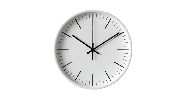 Modern Minimalist Clock Face
