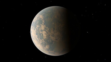 惑星　3DCGレンダリング