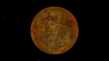 惑星　3DCGレンダリング