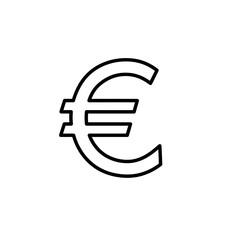 Obraz premium Euro Symbol Icon Clean Vektor Illustration