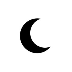 Crescent Moon Symbol Vector Icon - Untitled-0 (3)