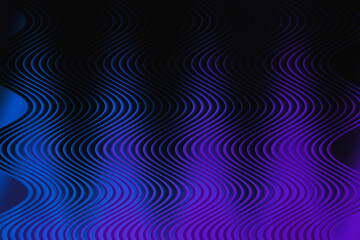Abstract digital blue purple gradient sound wave pattern abstract digital art