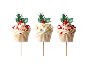 Holiday cupcake toppers