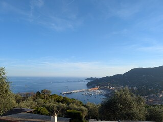view of rapallo liguria italy