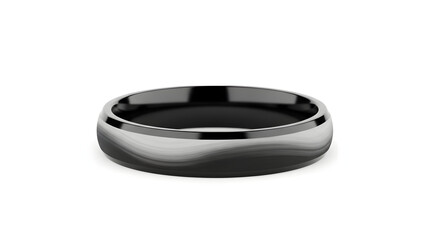 Elegant modern wedding band with wave design, perfect for romantic celebrations and proposals