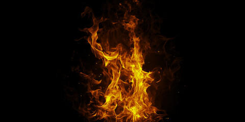 Fiery dance of flames against the dark a symbol of raw power and transformation captured in vivid...