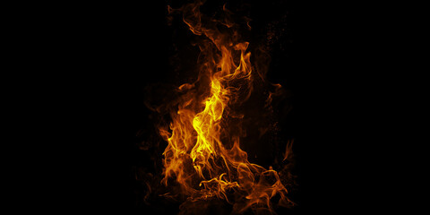 A mesmerizing dance of fire flames rising and twisting embodying passion and energy against a stark...