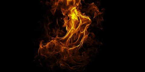 Dancing flames of passion and destruction a symbol of untamed power and burning desires on a stark...