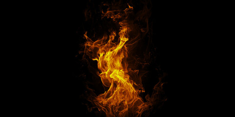 A mesmerizing dance of fire embodying power and transformation against the stark backdrop in a...