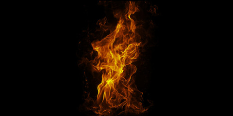 A swirling dance of flames against the void evoking warmth and danger symbolizing passion and...