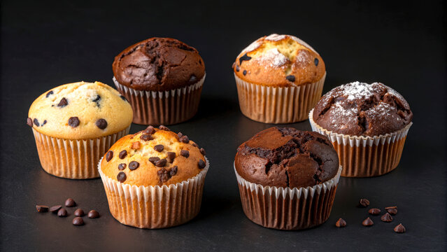 Delicious Assortment of Chocolate Chip and Muffin Treats