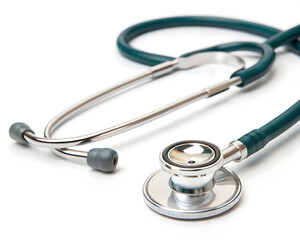 Medical Diagnosis Essentials: A detailed study of a stethoscope, embodying medical and healthcare concepts, providing a direct visual metaphor of the art of healing and patient care.